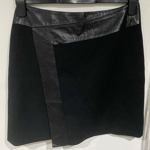 Ted Baker Black Faux Wrap Skirt